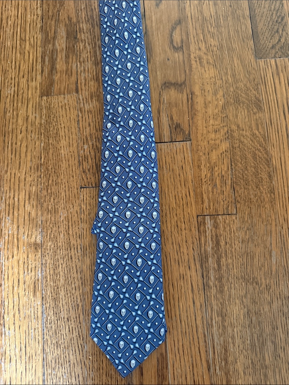 Vineyard Vines Navy Blue Geometric Silk Tie